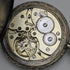Antique Mumei pocket watch Art Nouveau flower sculpture alloy case works well